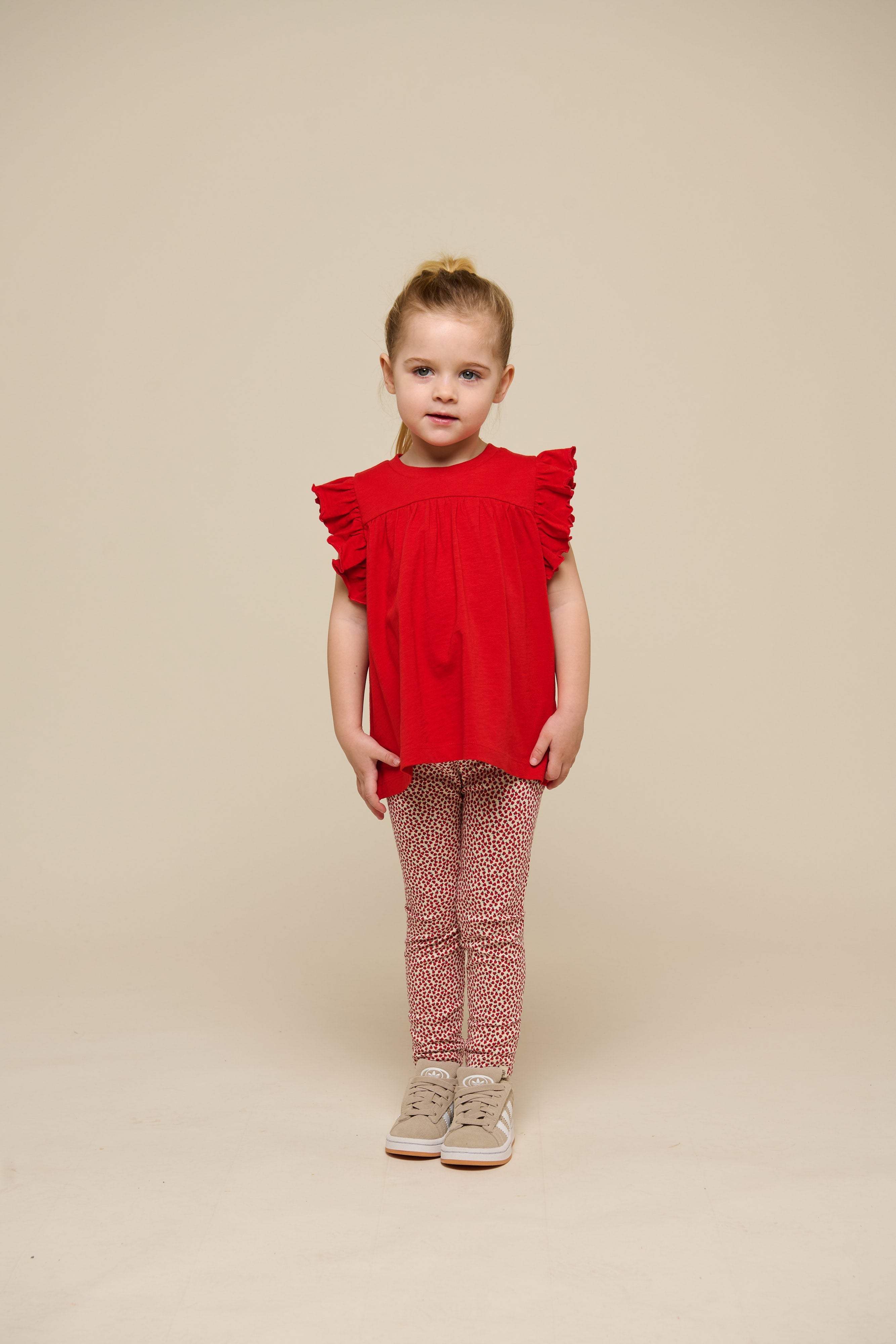 Jersey-leggings - Kids - Cherry Red | 101229 Lea