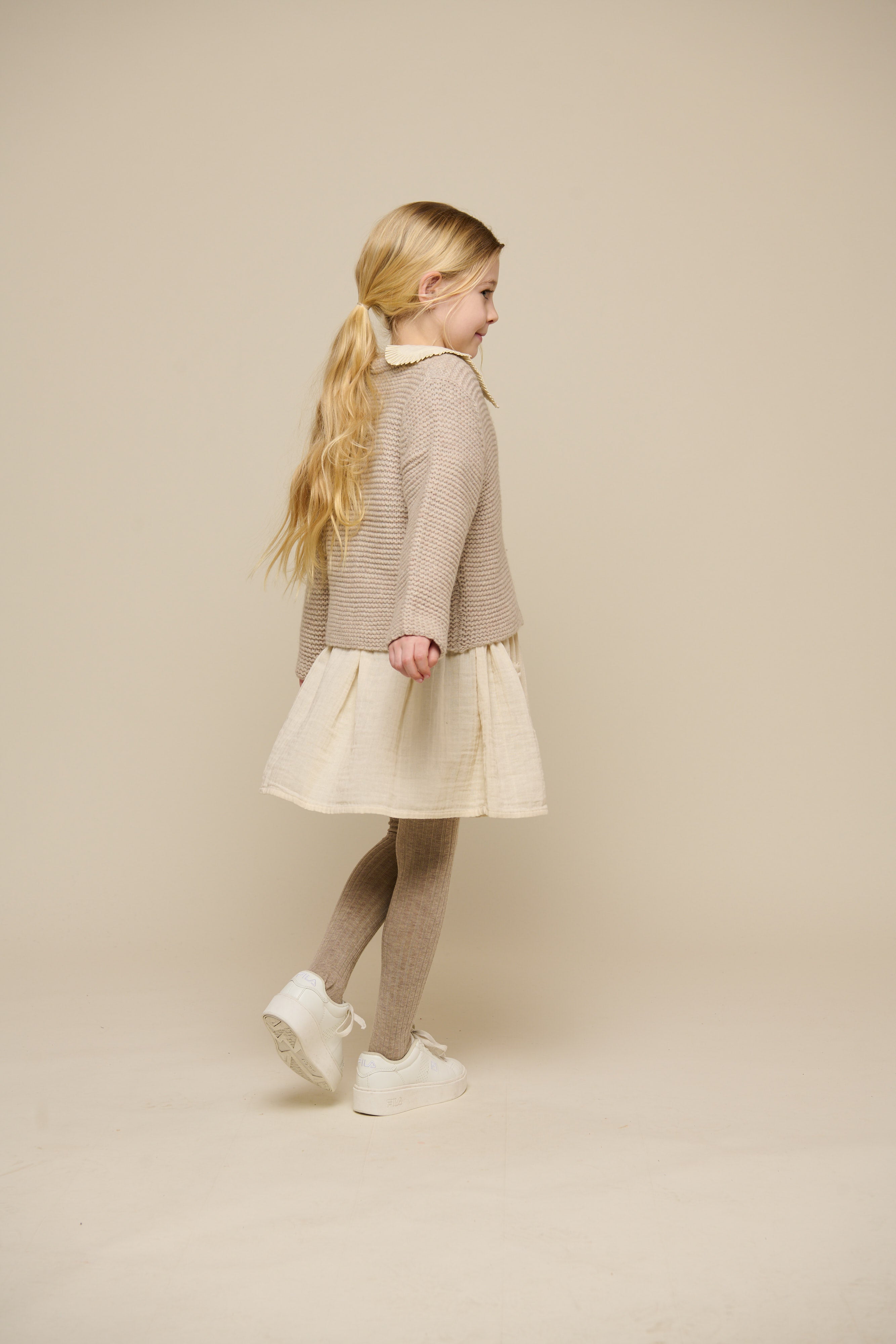 Nederdel i musselin - Tween - Off White | 100937 Jasmine