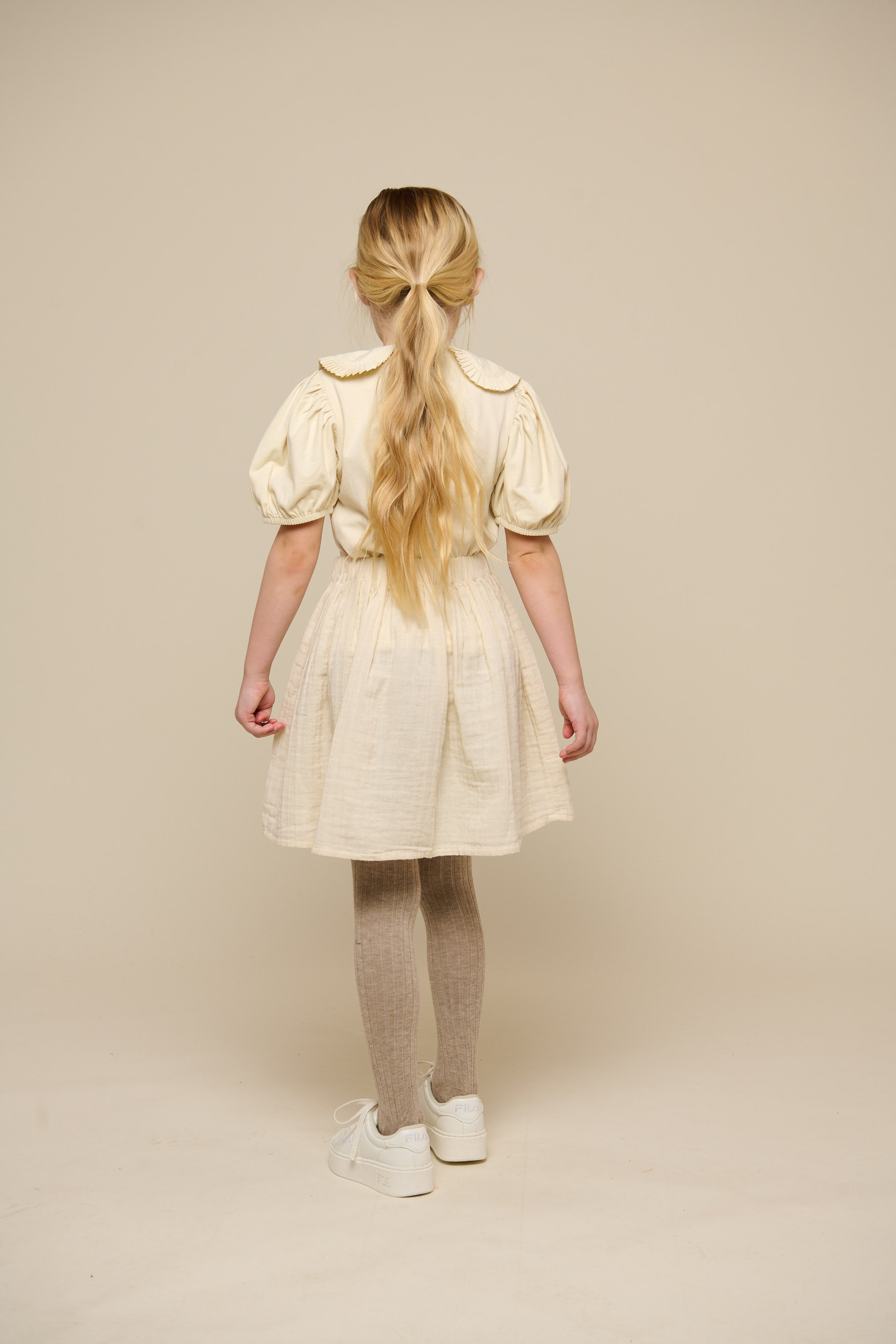 Nederdel i musselin - Tween - Off White | 100937 Jasmine