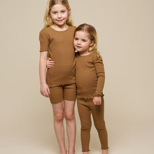 Langærmet T-shirt i modalrib - Tween - Coconut | 101309 Lottie