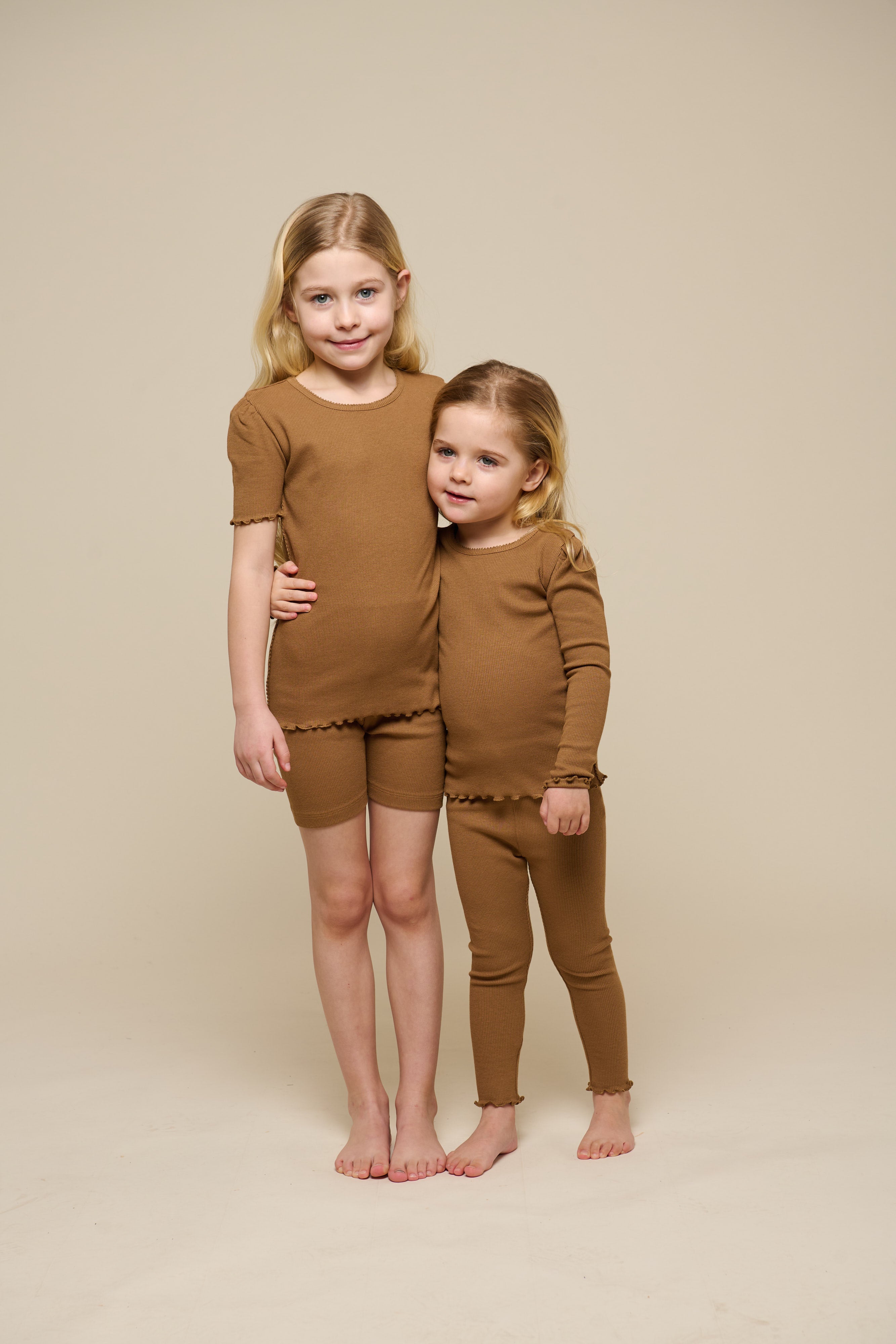 Langærmet T-shirt i modalrib - Tween - Coconut | 101309 Lottie