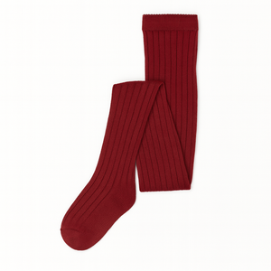 MP Rib Strømpebukser i uld - All - Burgundy | 100879 MP Wool tights